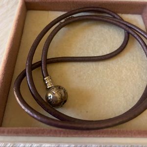 Pandora leather bracelet